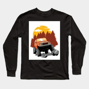 Offroad extreme sport artwork Long Sleeve T-Shirt